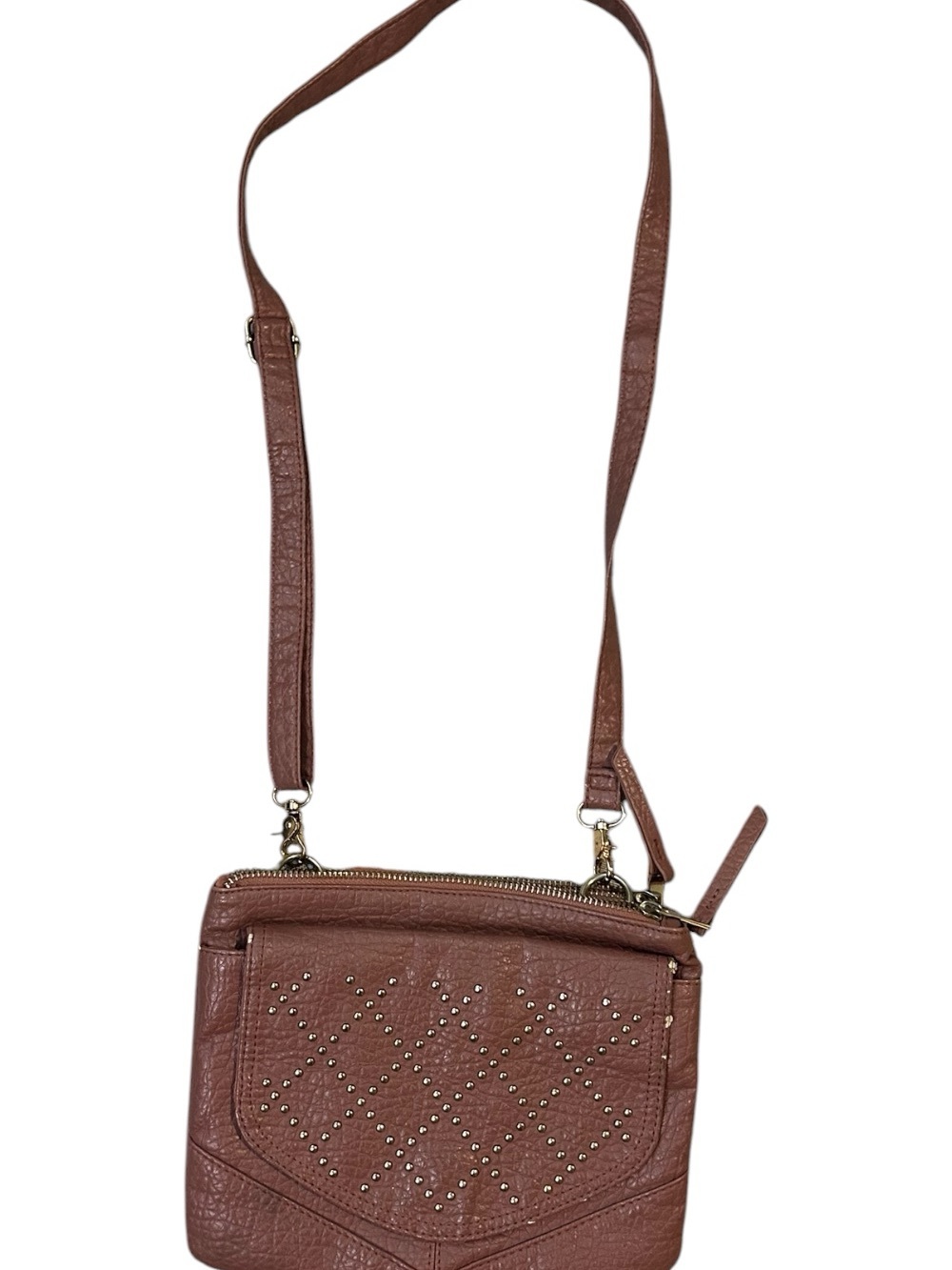 Under One Sky Brown Studded Crossbody Bag